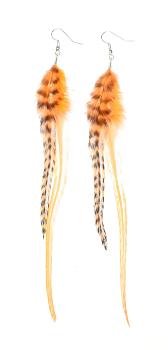 Boucles d'Oreilles Shrimp Orange