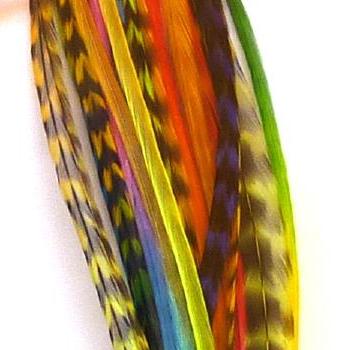 Mix 10 Plumes Tie & Dye